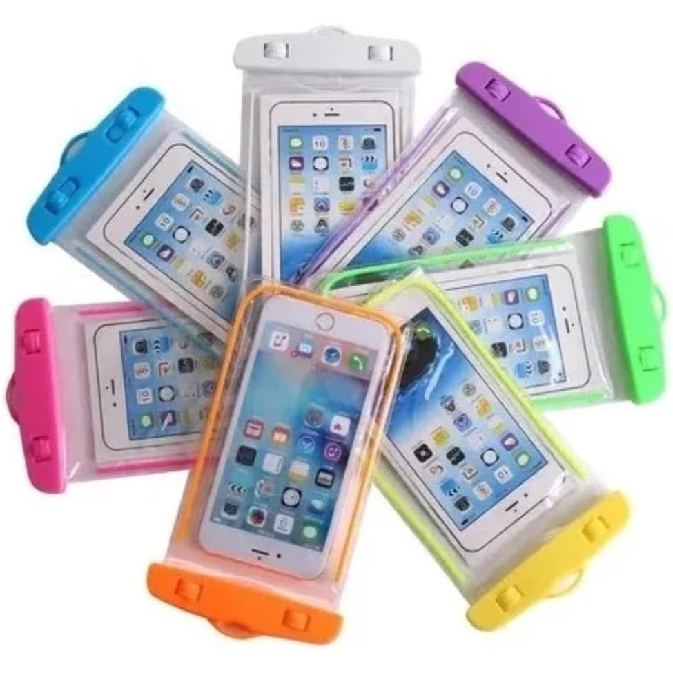 Capa Bolsa Estanque Impermeável A Prova Dágua Para Celular, Cores sortidas