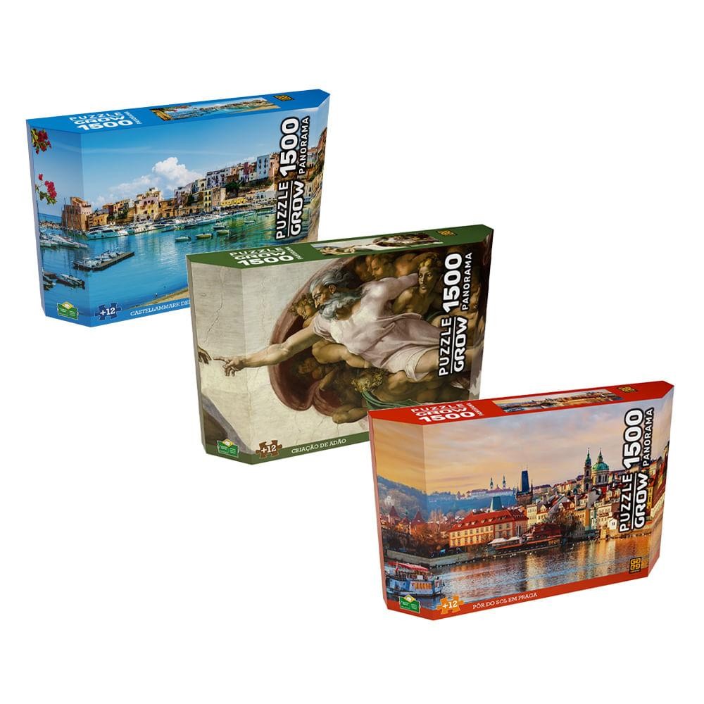 Combo Quebra-cabeças Panorama 1500 Peças em Oferta na Shopee