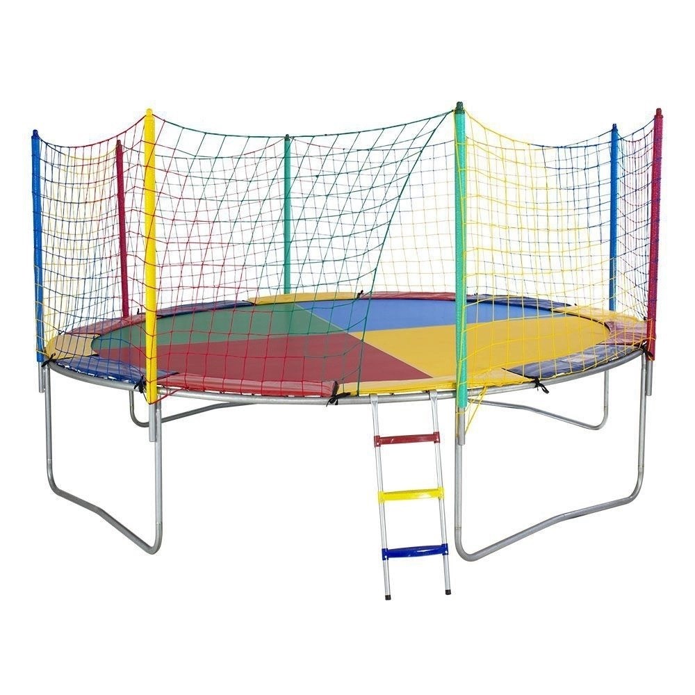 Cama Elástica Pula Pula 3,05m Colorida Nacional PapiBrink em Oferta na Shopee