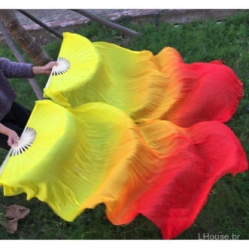 1 Par (2 Peças) De Longa Duração Véu De Dança do Ventre, 1,8 Metros De Comprimento WY037 WOHU 13E9 EE