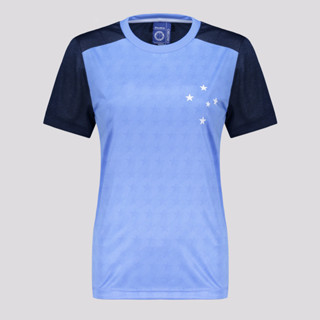 Camisa Cruzeiro Rede Feminina Azul em Oferta na Shopee