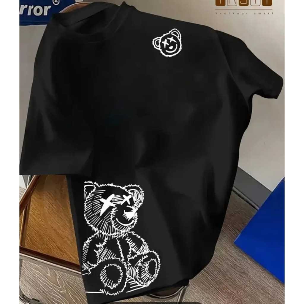 Camisa Masculina Algodão Premium Urso Style Camise Malha Roupa Premium