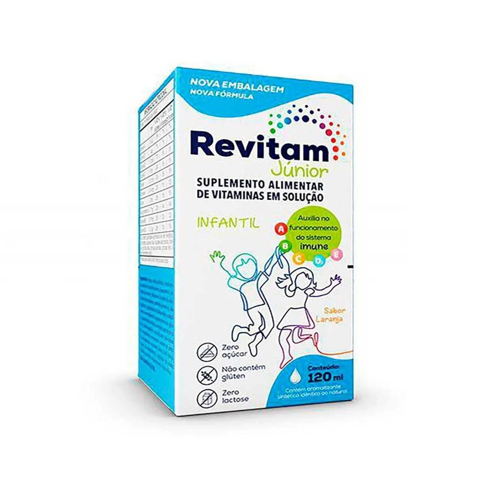 Suplemento Vitamínico Revitam Júnior Sabor Laranja 120ml em Oferta na Shopee