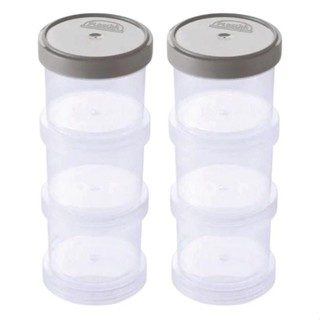 Pote Organizador Plástico Empilhável c/Tampa Rosca 6 Unidades em Oferta na Shopee