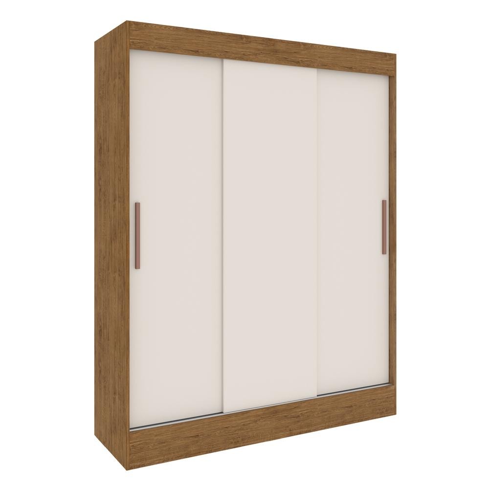 Guarda-Roupa 3 Portas Correr 2 Gavetas Flórida Multimóveis VCR4142 em Oferta na Shopee
