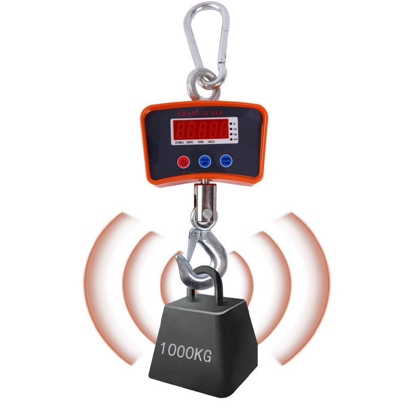 Balança Digital Industrial Gancho 1000Kg Suspensa C/ Bateria Interna