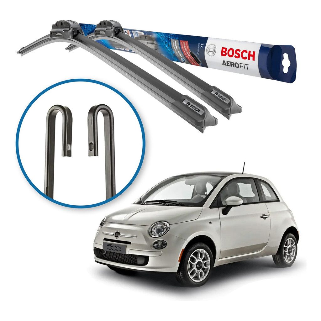 Palheta Limpador Parabrisa Original Silicone Bosch Fiat 500 2012 a 2018