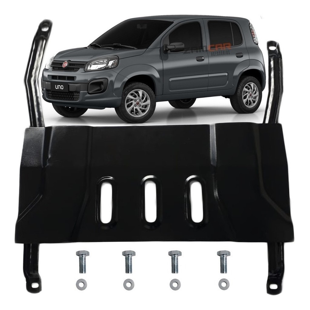 Protetor Carter Peito De Aço Fiat Novo Uno 2011 A 2021