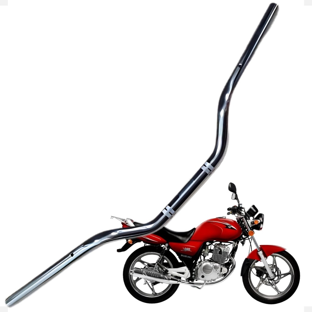 Guidão Cromado Cometa Com Suporte de Pesos Para Suzuki En125  yes 2005 2006 2007 2008 2009 2010 2011