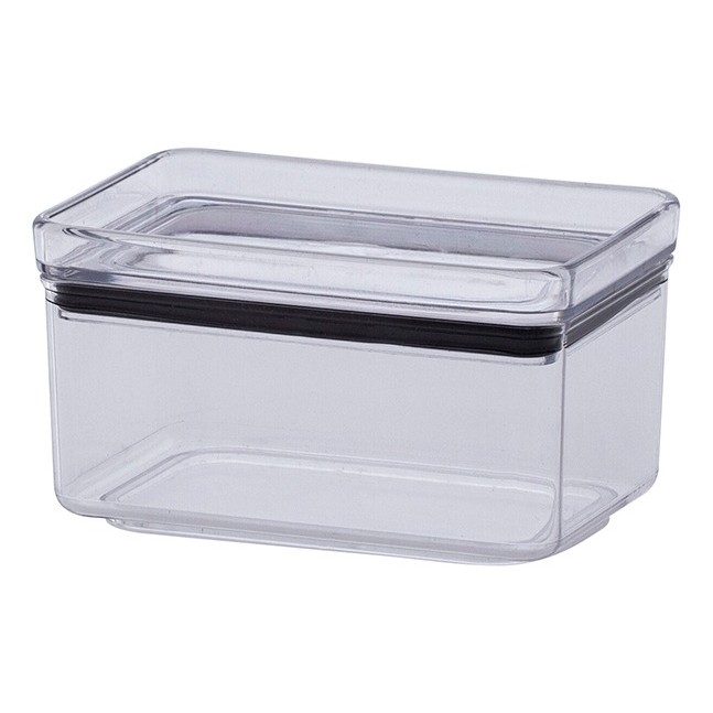 Pote Hermético Retangular 580ml Organização Armazenamento Cozinha Geladeira Transparente