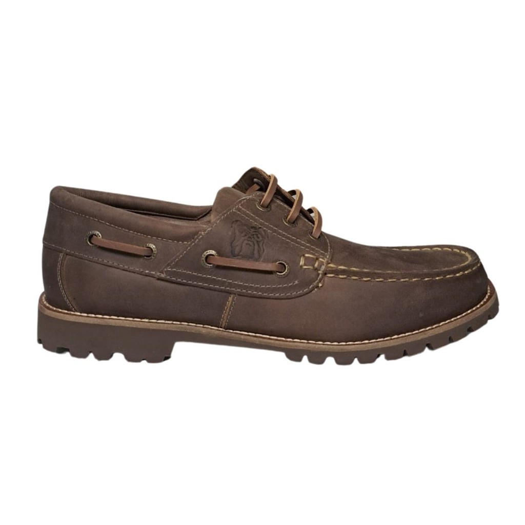 Mocassim Bulldog New Barão Masculino Em Couro Samello - Marrom