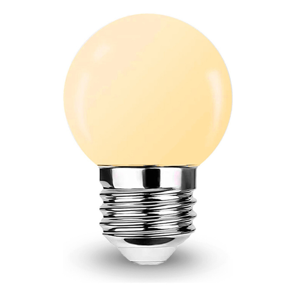 Kit 100 Lâmpada Bolinha Bulbo Led 4w Branco Quente 110v 220v