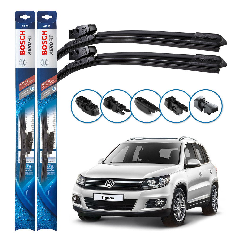 Par de Palhetas Limpador Parabrisa Multiclip Original Bosch Volkswagen Tiguan 2009 A 2019 em Oferta na Shopee