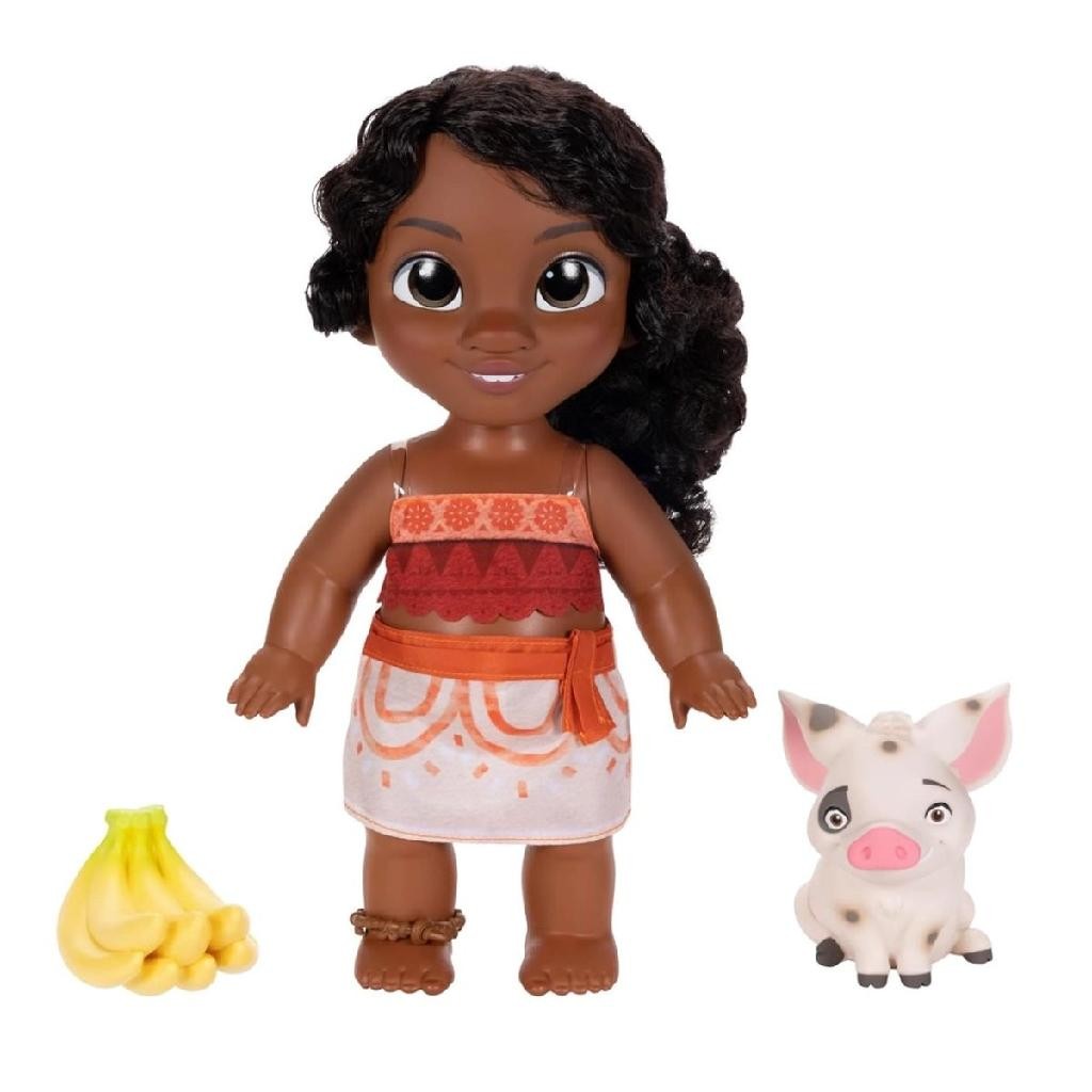 Boneca Simea e Pua Disney - Amizade e Aventura de Moana 2 com Acessório e Detalhes Fiéis