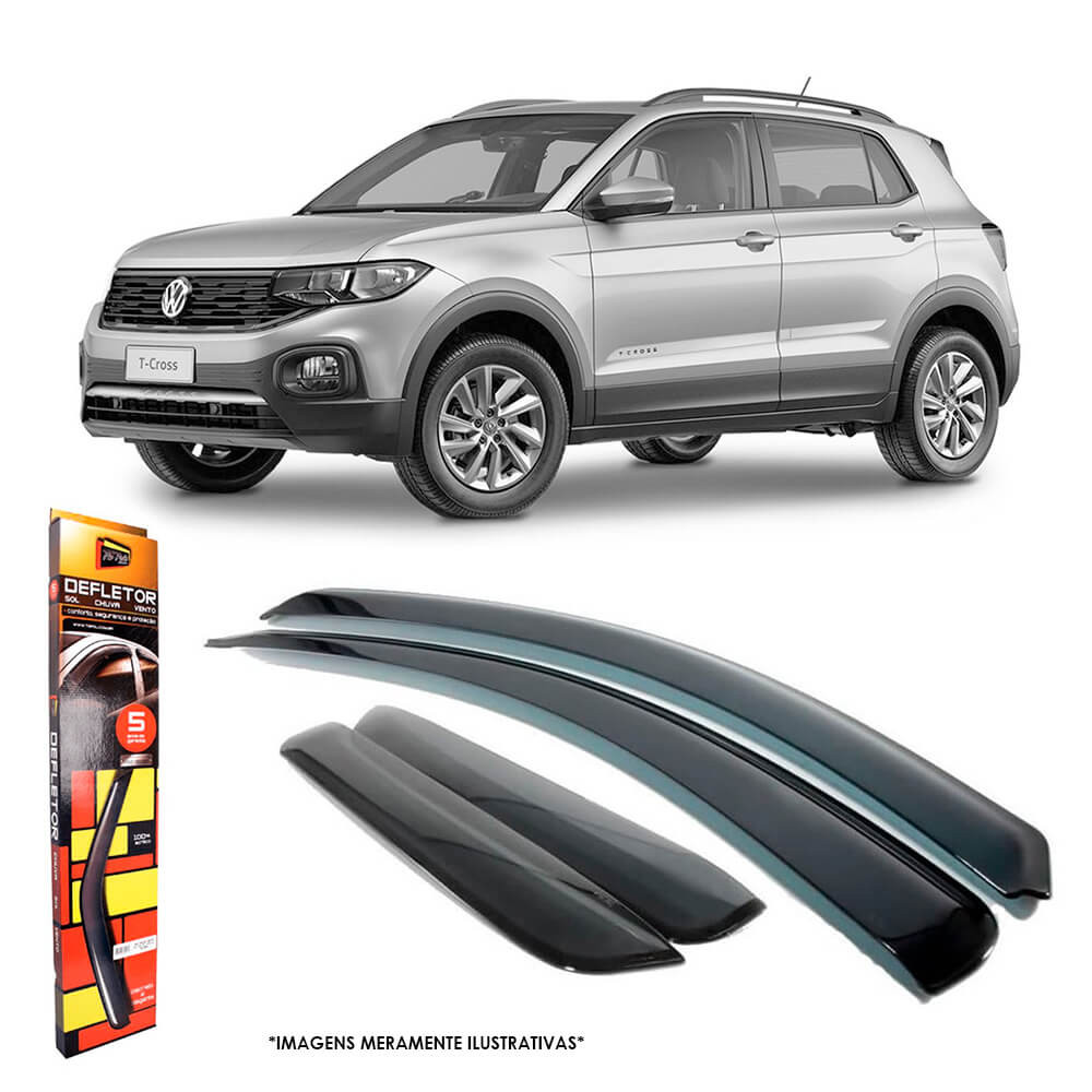 Calha de Chuva Volkswagen T-Cross 2019 a 2023 4 Portas TG Poli - 22021
