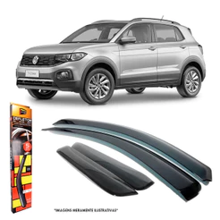 Calha de Chuva Volkswagen T-Cross 2019 a 2023 4 Portas TG Poli - 22021