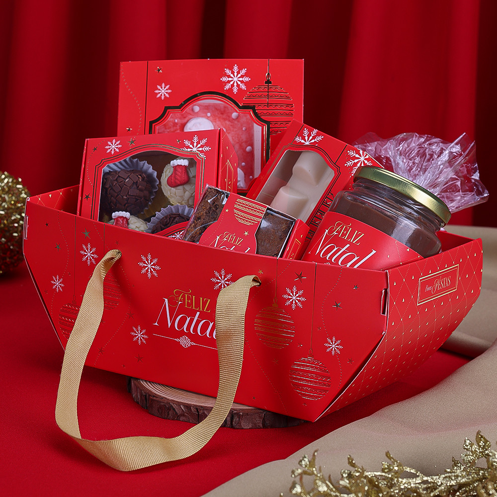 5 Cesta C/ Alça NATAL Luz 4346 (JANGO NATAL 2024) OUTLET NATAL