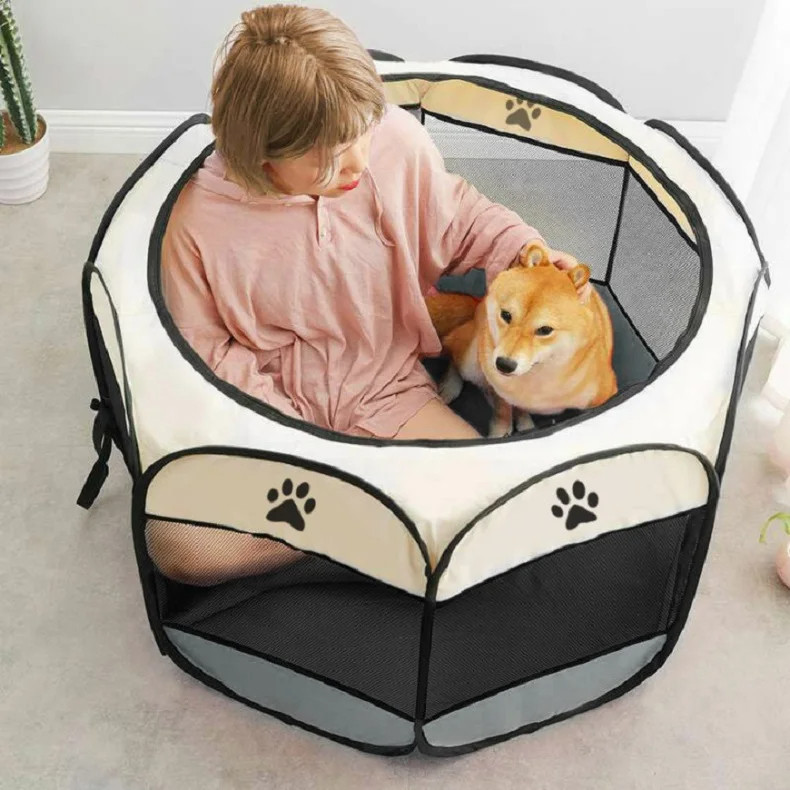 Tenda cercadinho canil cachorro Canil de fácil operação Cerca externa Casa para cães grandes em Oferta na Shopee