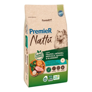 Ração Premier Nattu Cães Adultos Pequeno Porte Frango e Abóbora 10,1kg em Oferta na Shopee