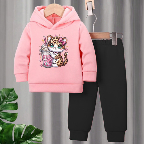 Abrigo Moletom Infantil Menina Unissex Otima Qualidade Gatinha