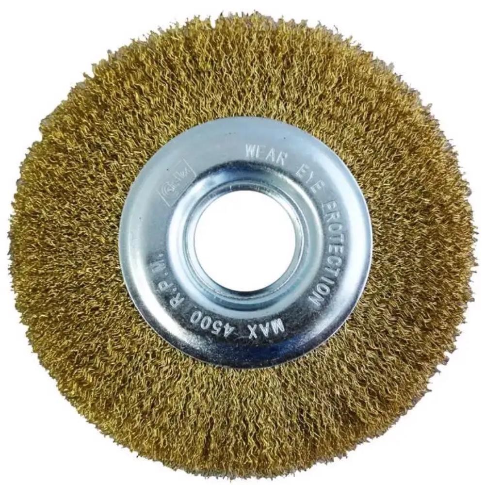 Escova de Aço Circular 6 POL X 7/8 POL para Esmeril MTX - Home & Living