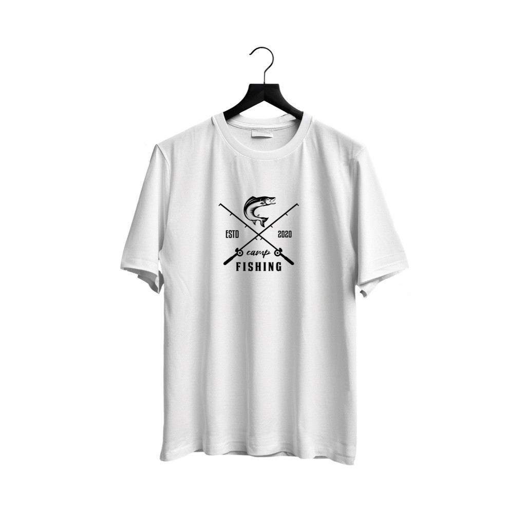 camiseta unissex pescador pesca esportiva logo fish frases