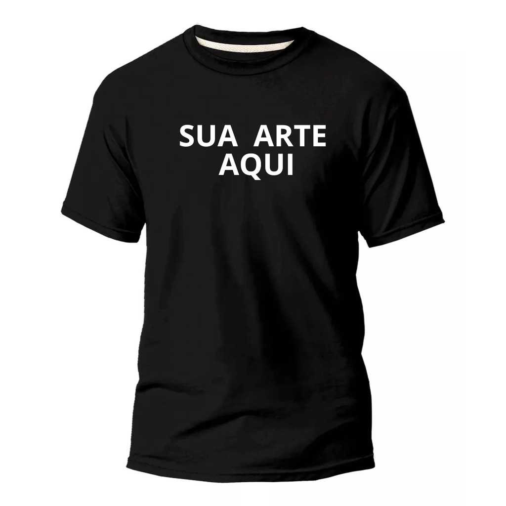 Camiseta Personalizada Unisex 100% Algodão Várias Cores Frases Ou Desenhos Produção Rápida