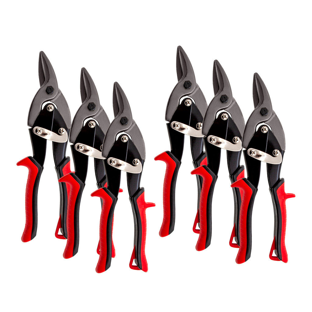 6 Tesouras Corte Direito de Chapas Metálicas MTX 10" Metalúrgica Indústria