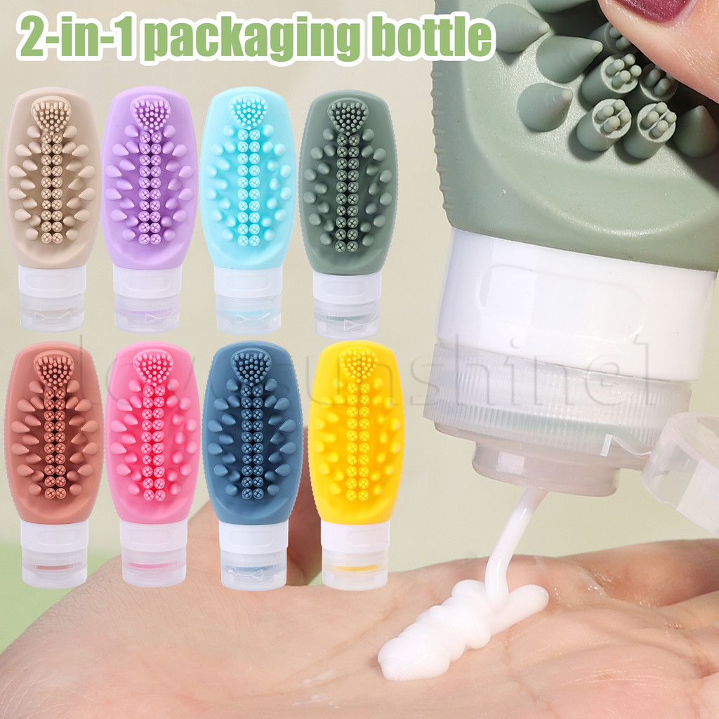 À Prova De Vazamentos , Recarregável-Pente De Viagem Portátil-Frasco De Plástico Colorido De 90ML Armazenamento De Cosmé