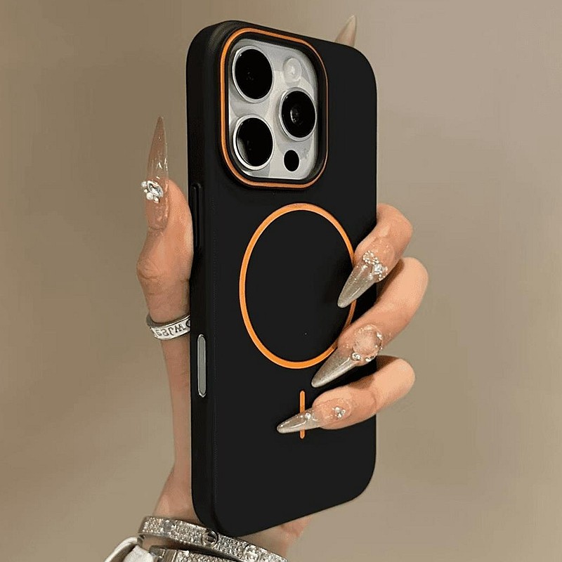 Luxo Sem Fio De Carregamento Casos De Telefone Para iPhone 12 13 14 15 16 Pro Max Plus Fosco Magnético Pára-Choques Capa em Oferta na Shopee