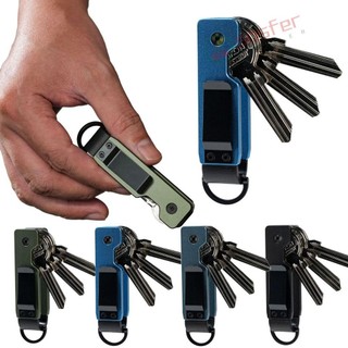Organizador De Chaves SOSFER , Metal Contém Porta-De 2 A 5 , Chaveiro Compacto Minimalista Ao Ar Livre