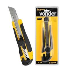 Estilete 18mm Vonder Largo Profissional 2 Laminas -es218