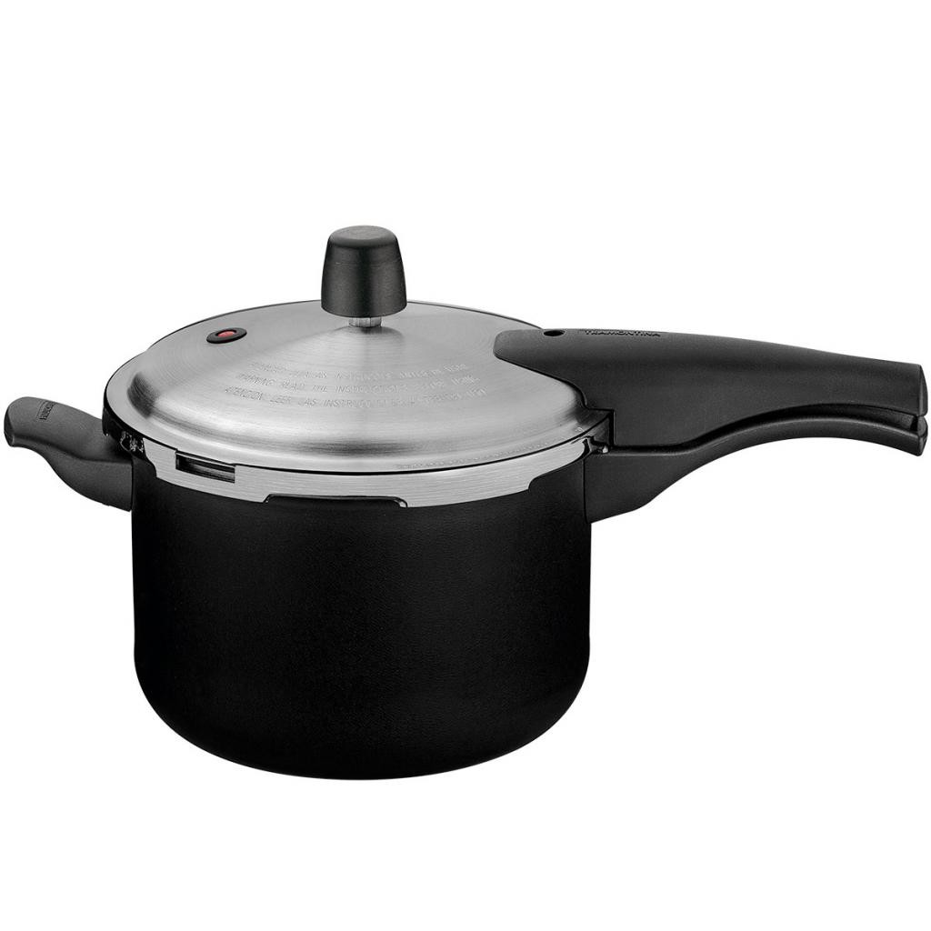 Panela de Pressão 4,5L Tramontina Vancouver Effect em Alumínio  Antiaderente Preta em Oferta na Shopee