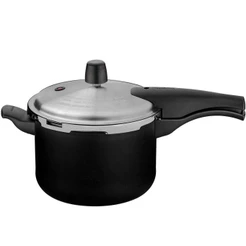 Panela de Pressão 4,5L Tramontina Vancouver Effect em Alumínio Antiaderente Preta
