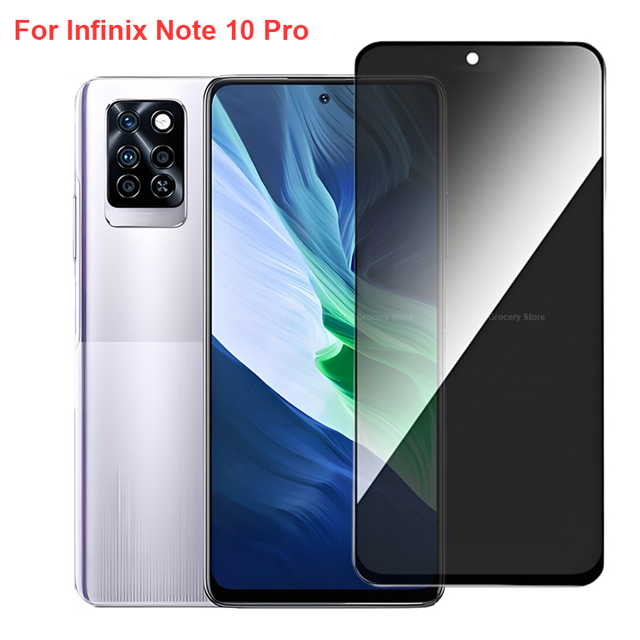 Vidro Temperado Para Infinix Note 10 Pro X695 Protetor De Tela De Privacidade Anti-Espionagem Note10 Proteção De Filme D