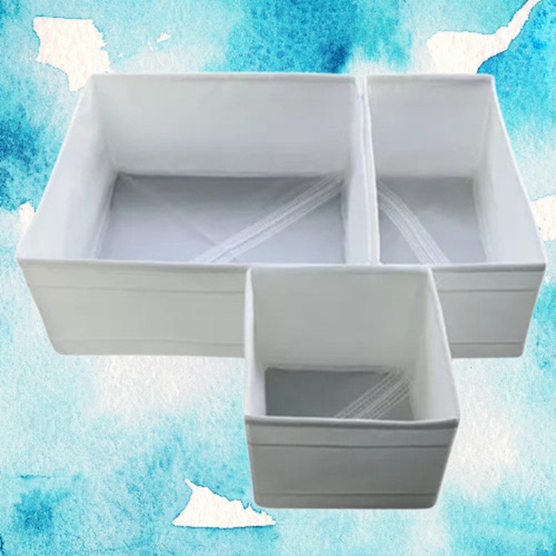 Organizador 03 Pecas para Guarda Roupas e Escritório Em Caixa Dobrável Multiuso em Oferta na Shopee