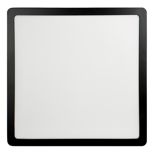 Painel LED Quadrado Sobrepor Preto Foxlux | design moderno, iluminação eficiente em Oferta na Shopee