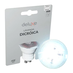 Lampada Led Dicróica MR16 8w 6500k Branco Frio GU10 110v/220v Ip20 Branco Cod: 350031376 Deluxe By Avant