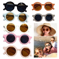 Óculos de Sol Redondo Infantil UV400 KIDS Estilo Para Crianças Menina Menino