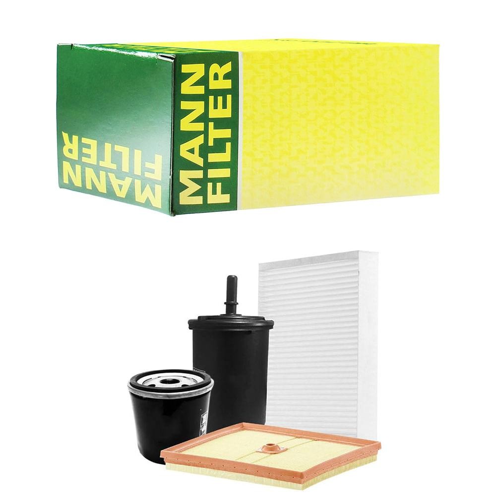 Kit Troca de Filtros Polo Virtus 1.0 TSI Flex MANN-FILTER em Oferta na Shopee