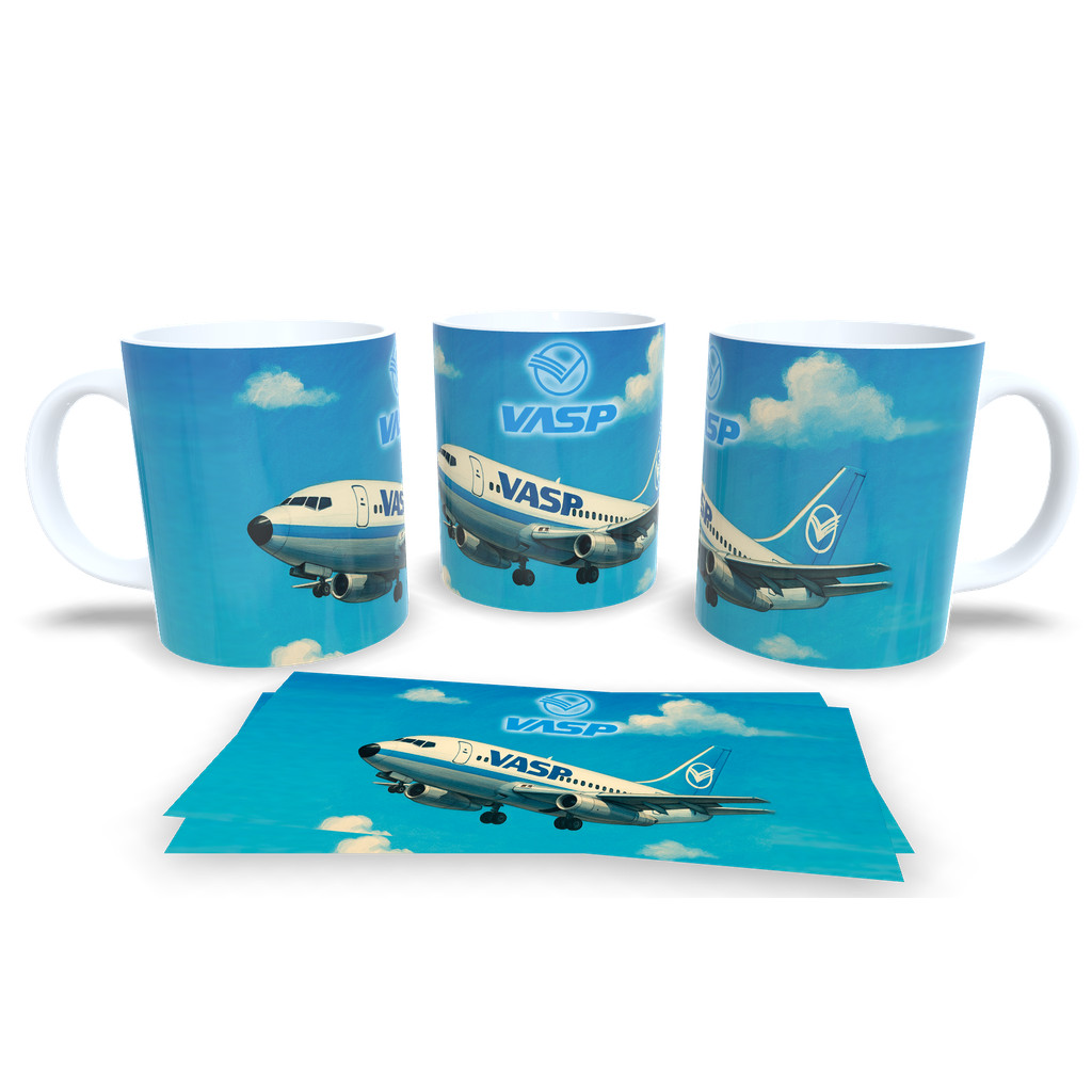 Caneca Personalizada Aviação VASP Mod04