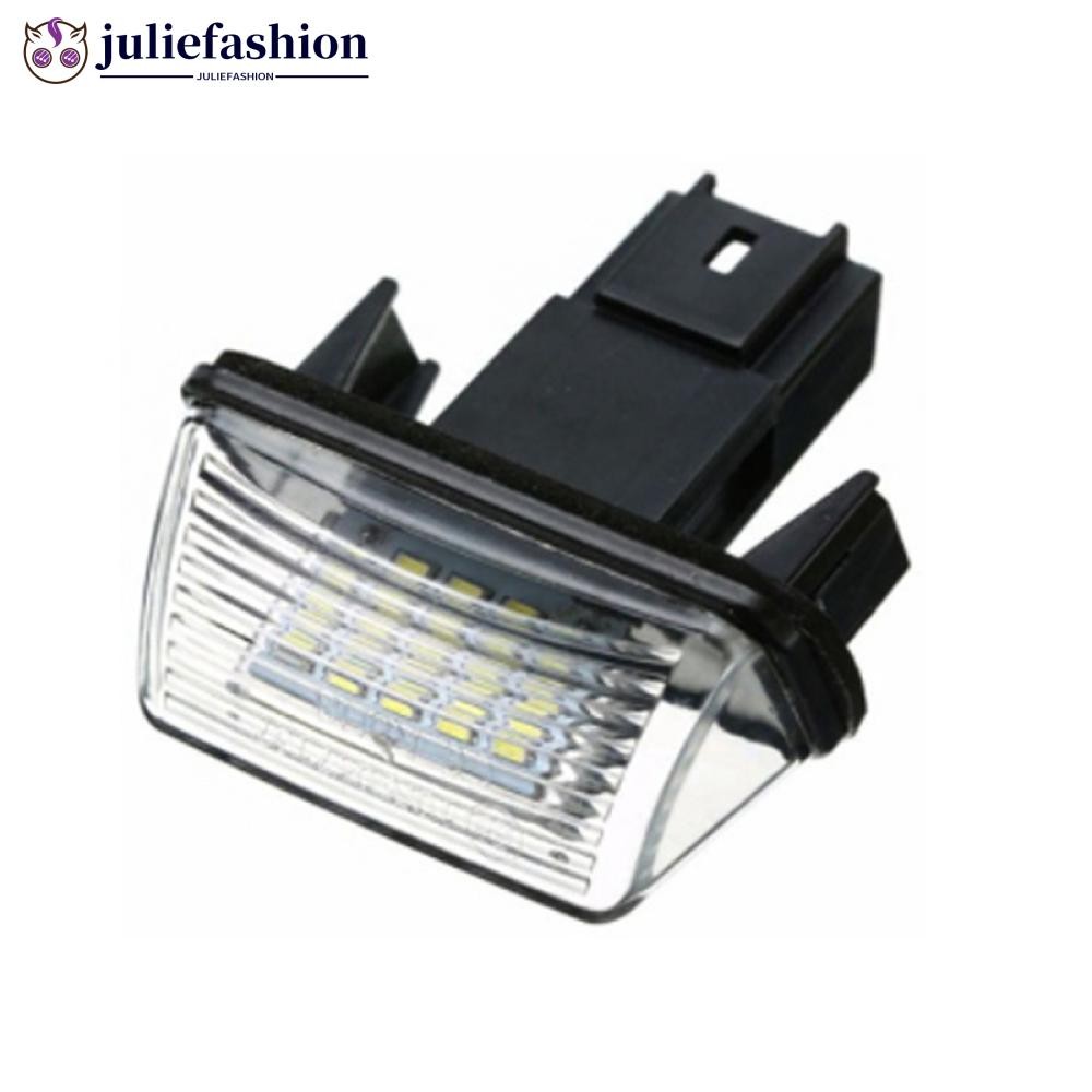 JULIEFASHION 1 Pc 18LED Lâmpada De Luz Da Placa De Carro 12V 6500K Para Peugeot 206 207 307 308 406 407 Citroen C3 C4 C5