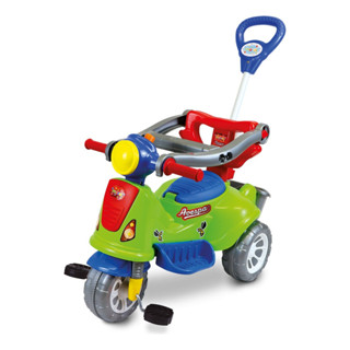 Carrinho De Passeio Pedal Infantil Triciclo Avespa Maral Verde em Oferta na Shopee