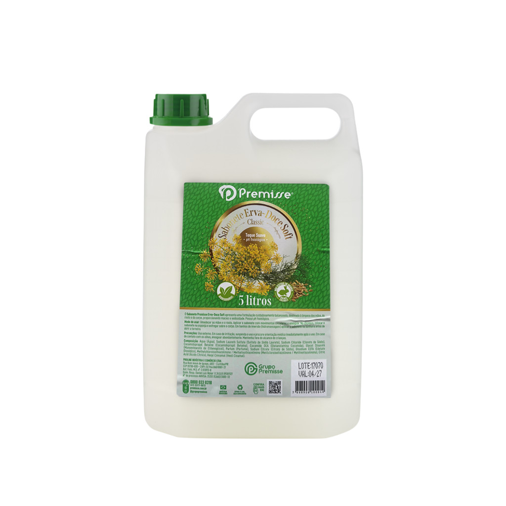 Sabonete Líquido Erva Doce Soft 5L Premisse