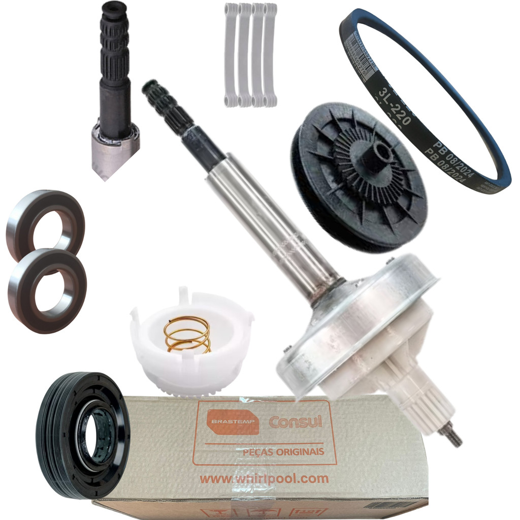 Kit Mecanismo Compativel Brastemp Longo Consul Cwl08 Cwl10 Bwc06 Bwc08 CWC24A CWE06 CWL75 Bwb22 BWC7