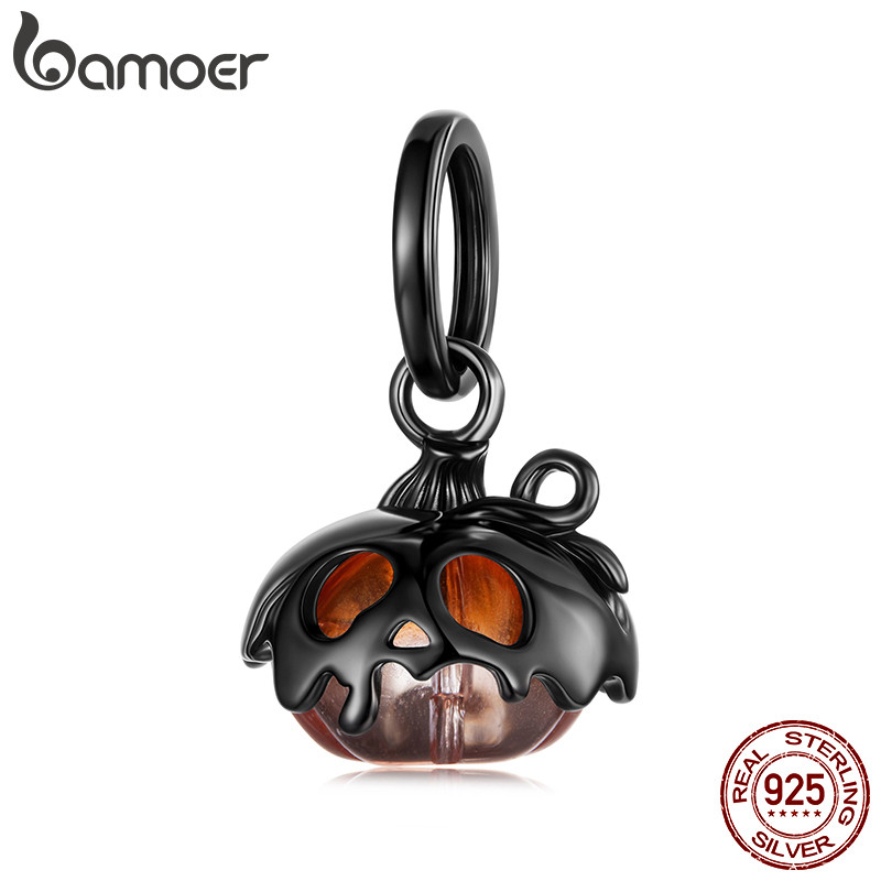 Bamoer Original 925 Prata Esterlina Pingente Halloween Crânio Abóbora Acessórios Série Pulseira em Oferta na Shopee