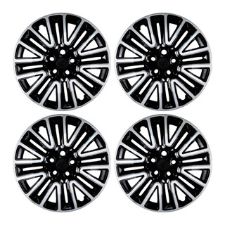 Calota Aro 16" Preto/Prata Modelo Toro/Tracker/T-Cross Jogo c/4 Calotas Grid - 002CP-PBP-E