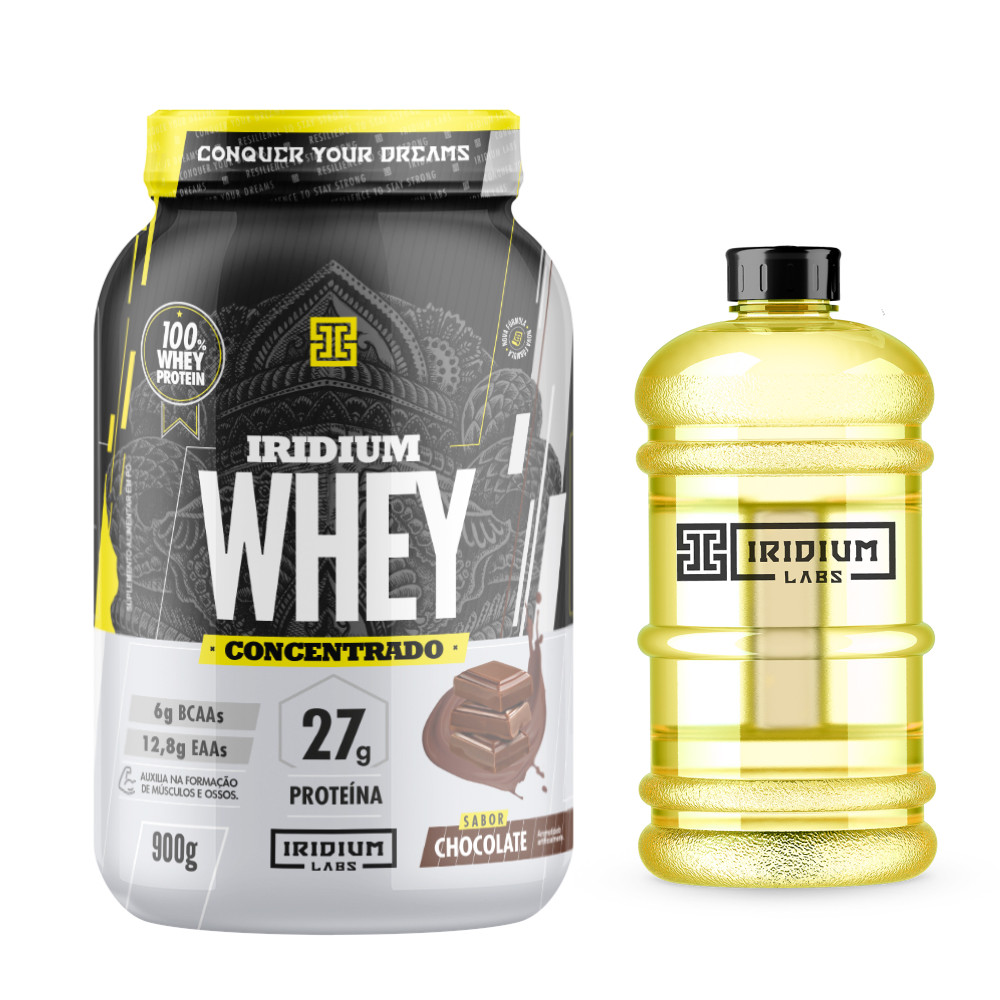 Whey Protein Concentrado + Galão 2,2L - Iridium Labs em Oferta na Shopee