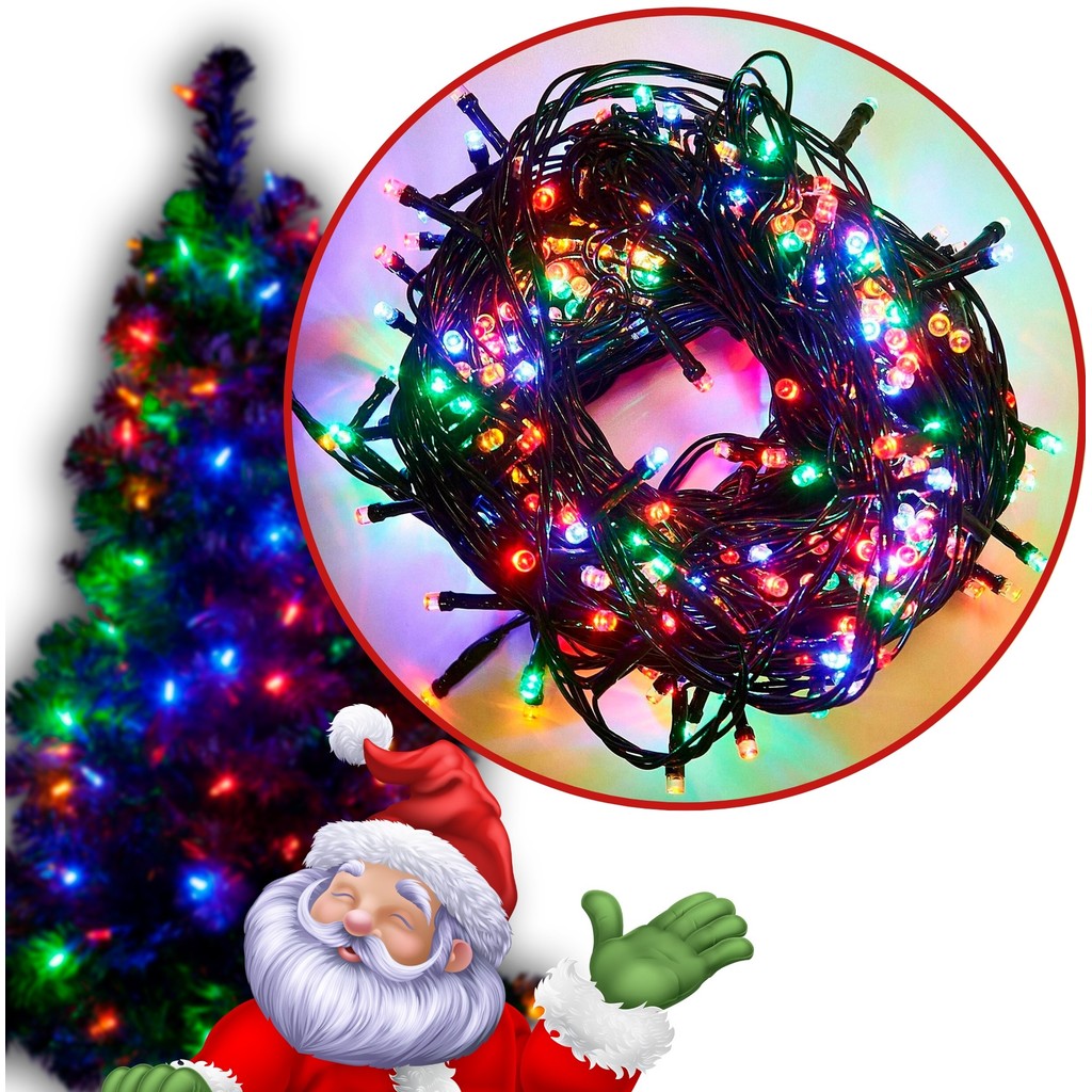 Pisca Pisca Natalino Luzes de Natal Decoração Colorido 100 LEDs 110V 220V