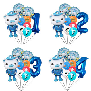 9 Unidades/Conjunto De Folha De Alumínio Dos Octonauts Barnacles No . Balões Para Materiais De Decoração De Festas em Oferta na Shopee